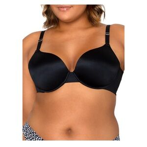 Secret Treasures Women's 34B Light Lined W/ Bonded Smoothing Black T Shirt Bra
